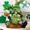 Green St. Patrick’s Day Handmade Gnome – 6" Resin Standing Figurine, Irish Elf Scandinavian Yule Nordic Style Spring & Holiday Indoor Home Décor (Green)
